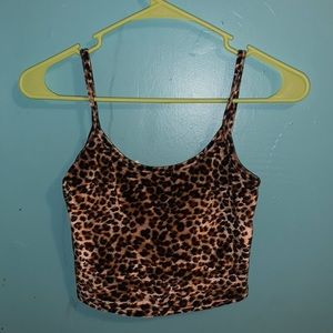 Cheetah print tank top for girl size small